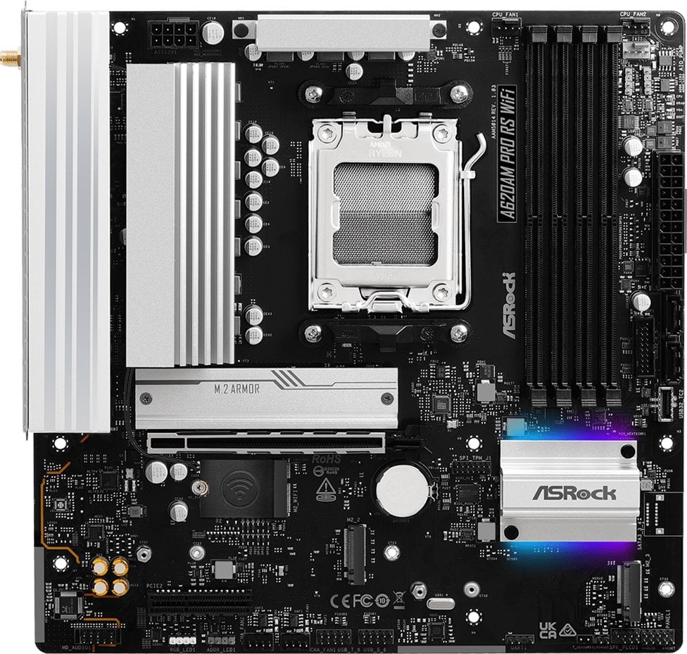 Pllakë amë ASRock A620AM Pro RS WiFi, socket AM5, DDR5, WiFi 6E