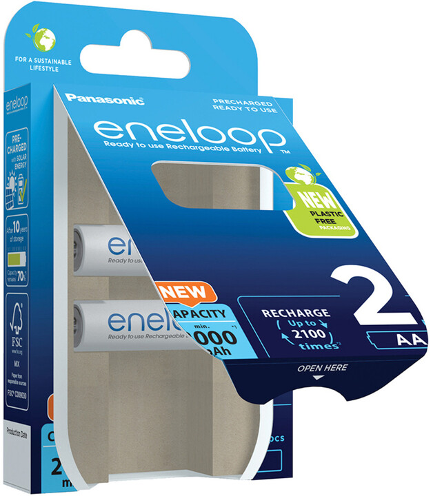 Батерии PANASONIC Eneloop HR6 AA 3MCCE/2BE