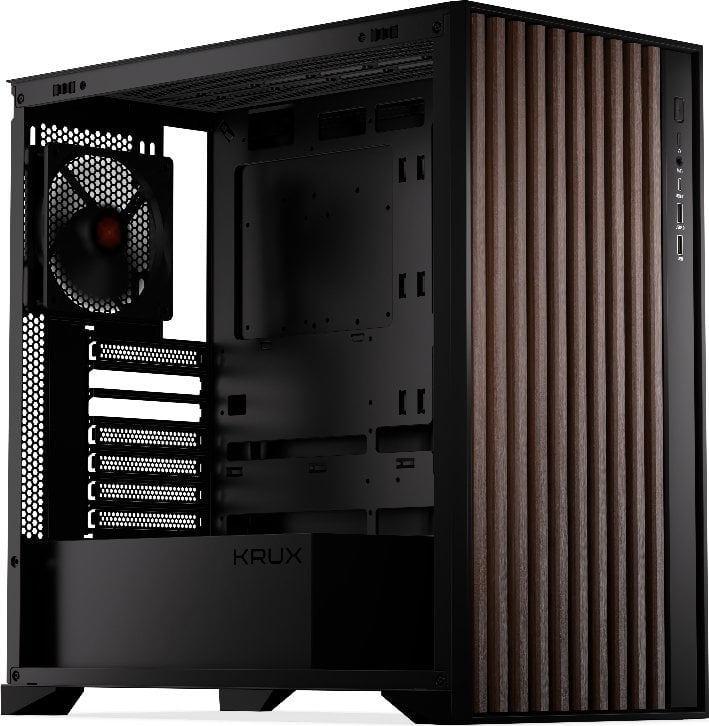 Kutia kompjuterike Krux Tower, ATX, tower, e zezë