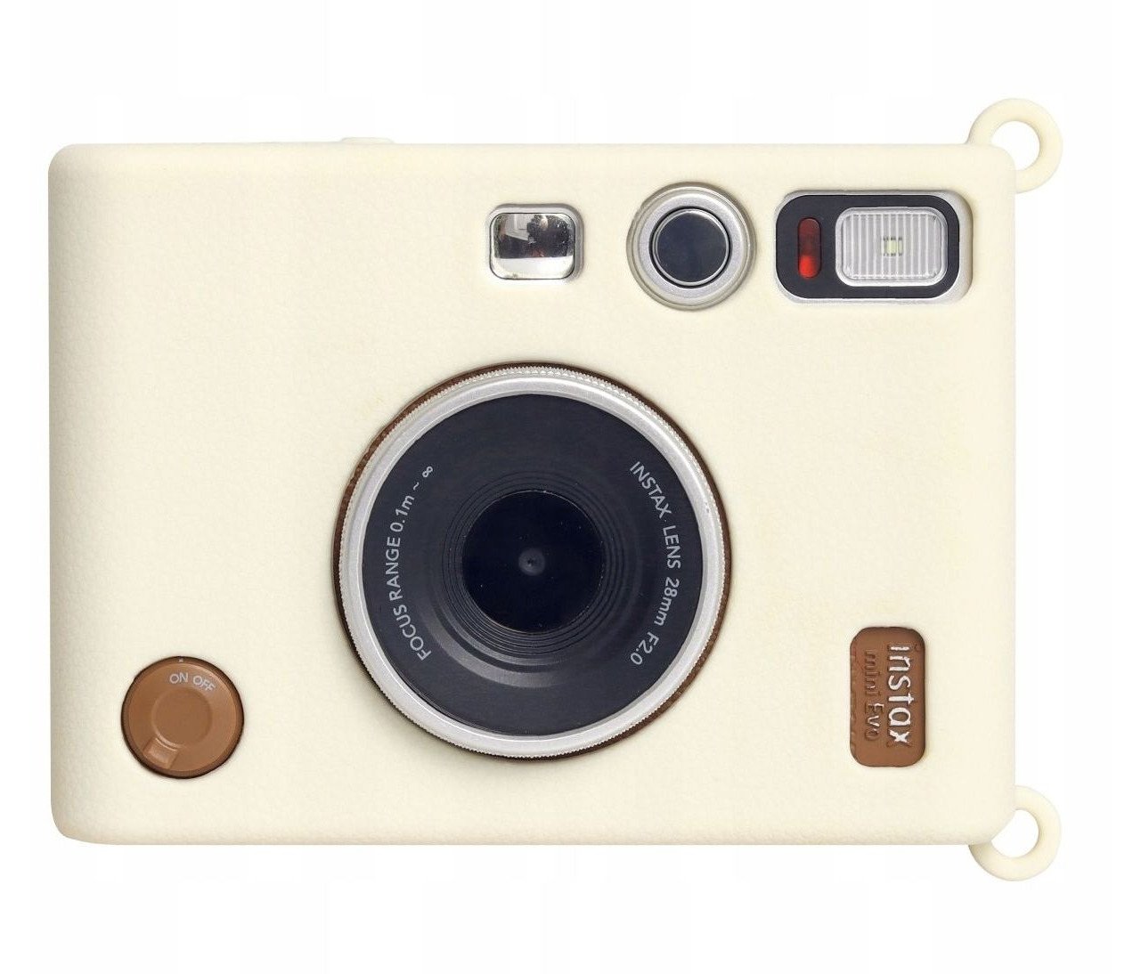 Силиконска навлака LoveInstant за Fujifilm Instax Mini Evo, бела