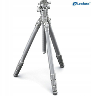 Tripod fotografik Leofoto Gabriel LG-324C LH-40R, fibra karboni, profesional, gri