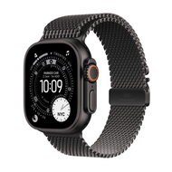 Apple Watch Ultra 3 Cellular 49mm Black Titanium Case with Black Titanium Milanese Loop, Large Apple Watch Ultra 3 Cellular 49mm Black Titanium Case with Black Titanium Milanese Loop, Large