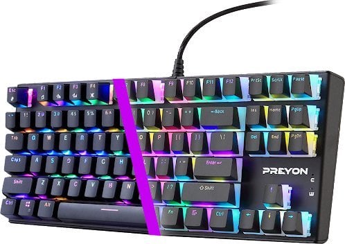 Tastierë Preyon Brown Blitz Claw Gateron Brown {PBRBC87B), e zezë