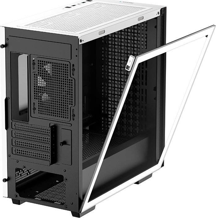 Куќиште за компјутер Deepcool CH370, бело, Midi Tower