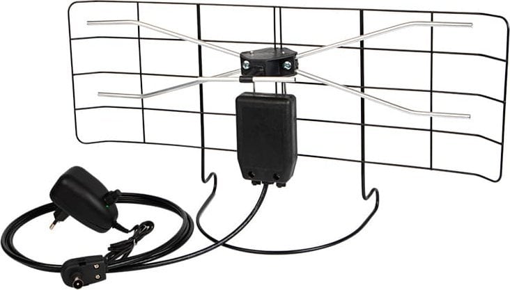 Antena e brendshme TV Blow 6615, aktive, me përforcues sinjali, e zezë