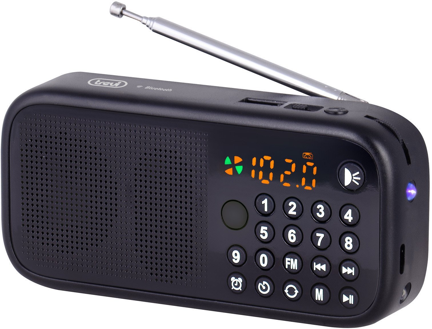Radio portative Trevi DR 7F40 BT, Bluetooth, e zezë