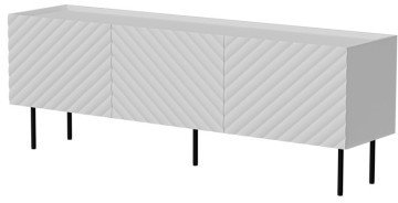 Kabinet TV Cama Meble Lucca 3D Fellini, 165x40x59 cm, e bardhë
