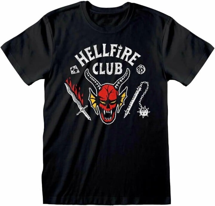 Maicë Stranger Things - Hellfire club, e zezë (L)