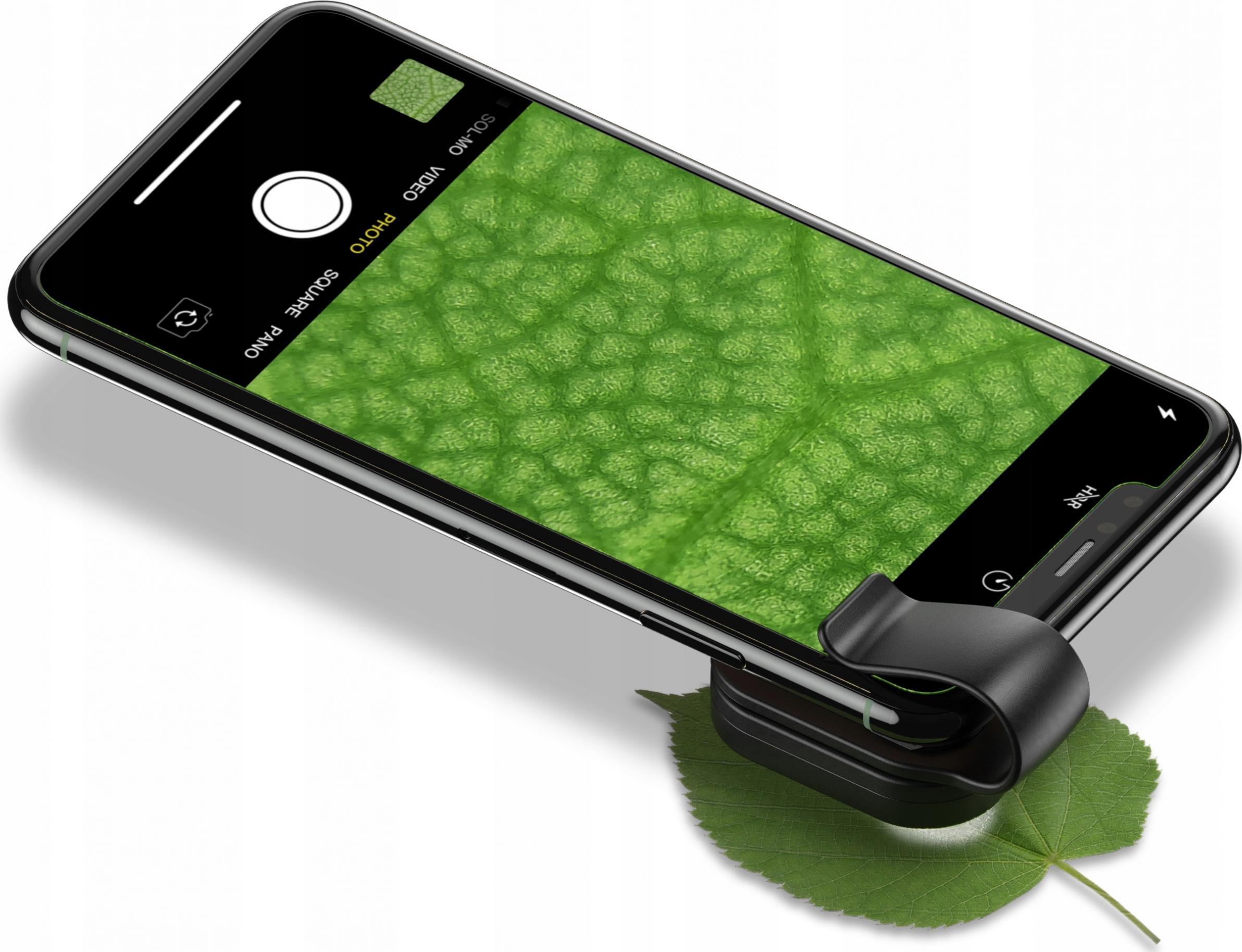 Lentë mikroskopi digjital për telefon Apexel APL-MS001, 100x zmadhim, LED, e zezë