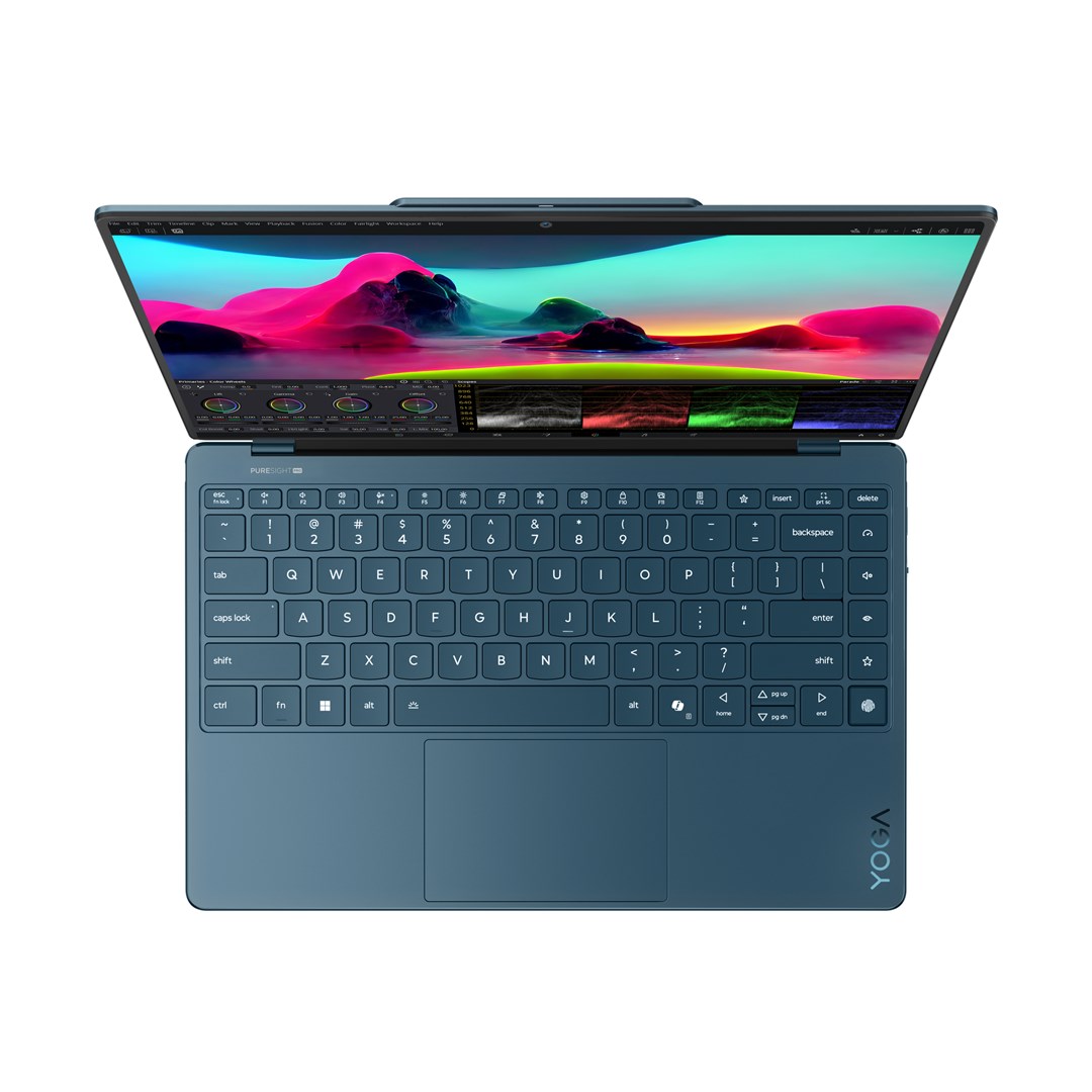 Laptop Lenovo Yoga Slim 9 14ILL10, 14", Intel Core Ultra 7 258V, Touchscreen WQUXGA, 32 GB LPDDR5x-SDRAM, 1 TB SSD, Teal