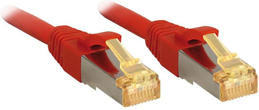 Kabllo rrjeti Lindy Patchcord Cat 7, S FTP, 3m, e kuqe