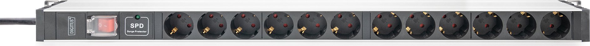 Shirit furnizimi me energji Digitus ZUB 1U, alumini, montim në rack, i argjendtë