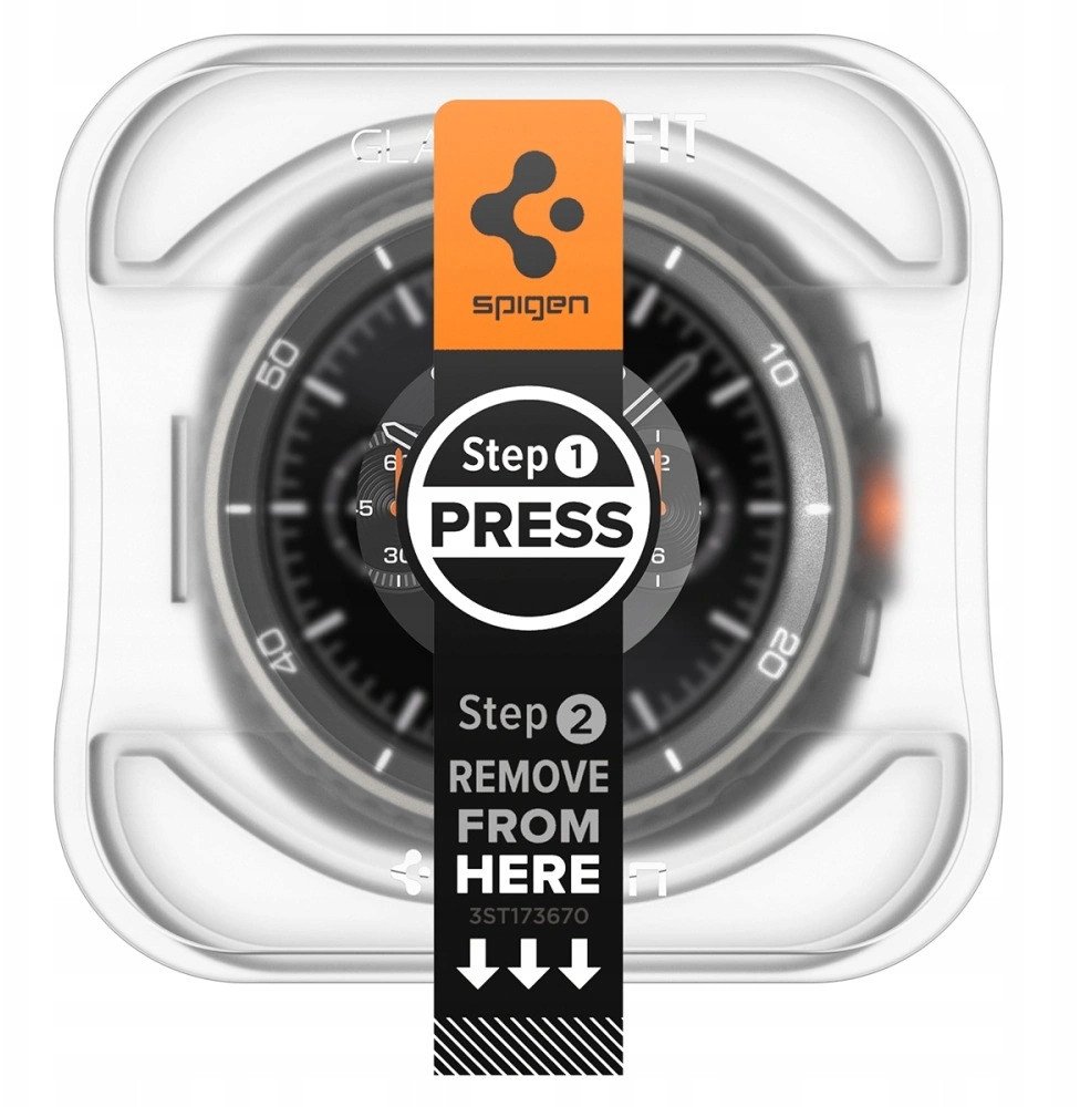 Xham mbrojtës Spigen Glas.tR EZ Fit, për Samsung Galaxy Watch8 Classic, set 2 copë, transparent