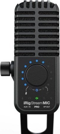 Mikrofon IK Multimedia iRig Stream Mic Pro, me ndërfaqe audio, për streaming dhe regjistrim, i zi