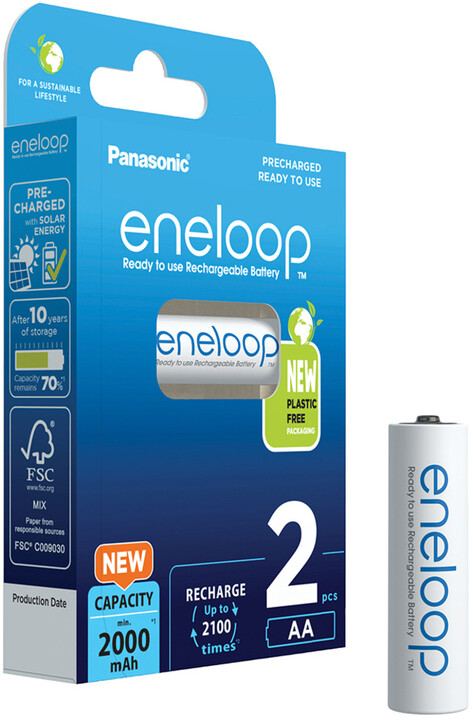 Батерии PANASONIC Eneloop HR6 AA 3MCCE/2BE