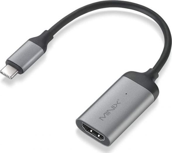 Konvertues Minix USB-C në HDMI, i argjendtë