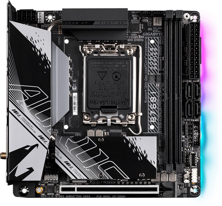 Pllakë amë GIGABYTE B760I AORUS PRO DDR4 - Intel B760