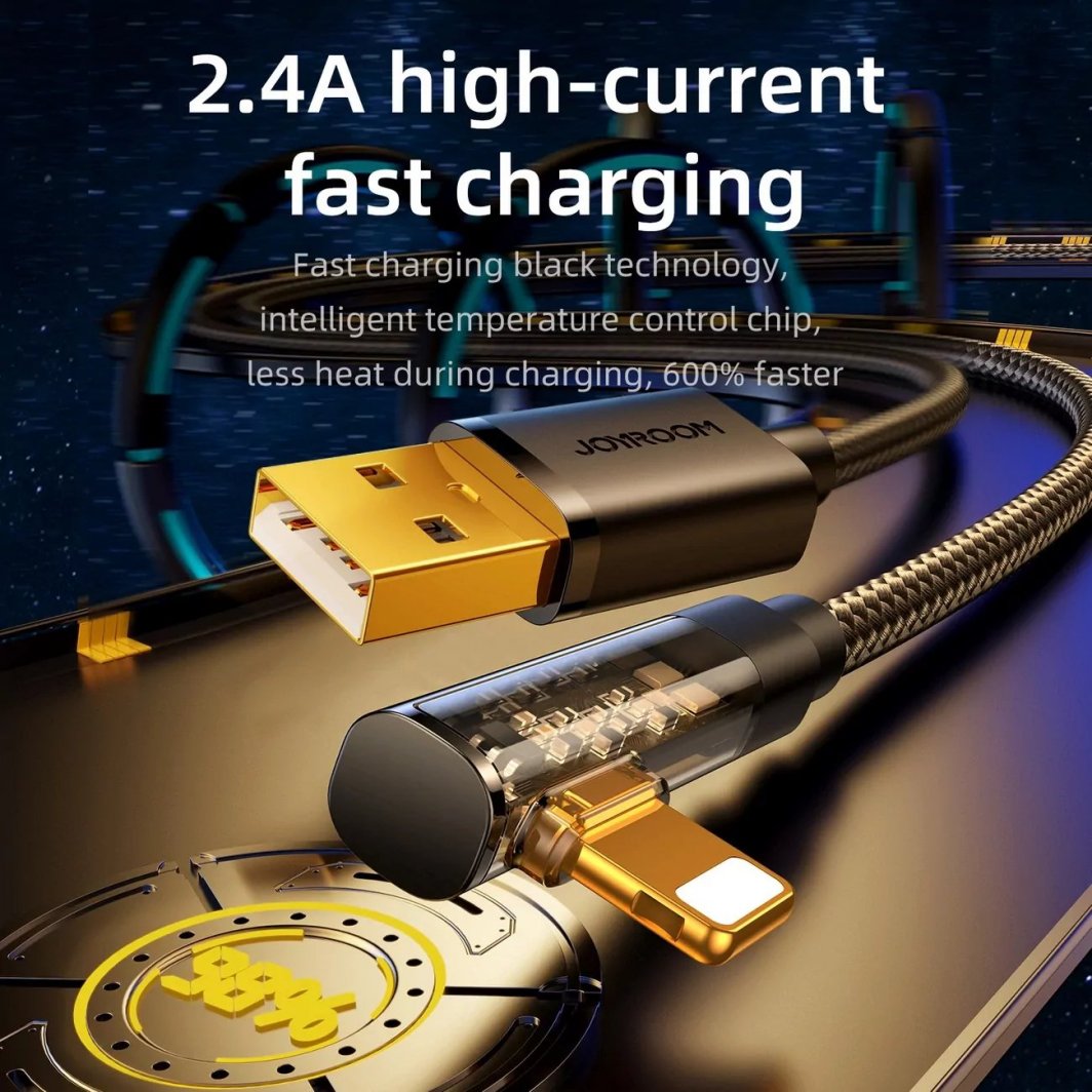 Kabllo USB Joyroom S-UL012A6, USB-A në Lightning, 1.2m, blu