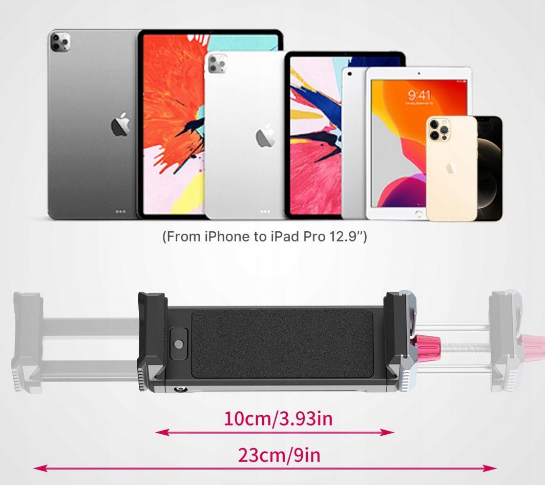 Mbajtëse tripod Ulanzi për telefon dhe tabletë, e zezë