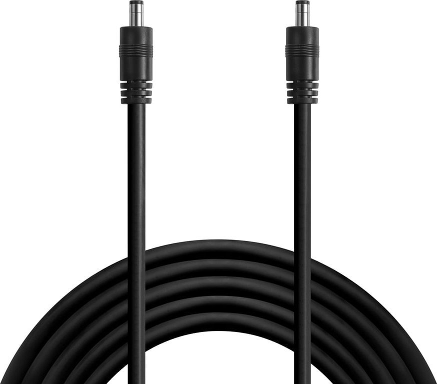 Kabllo energjie Sandberg DC në DC 5521+5525, 3m, 100W, e zezë