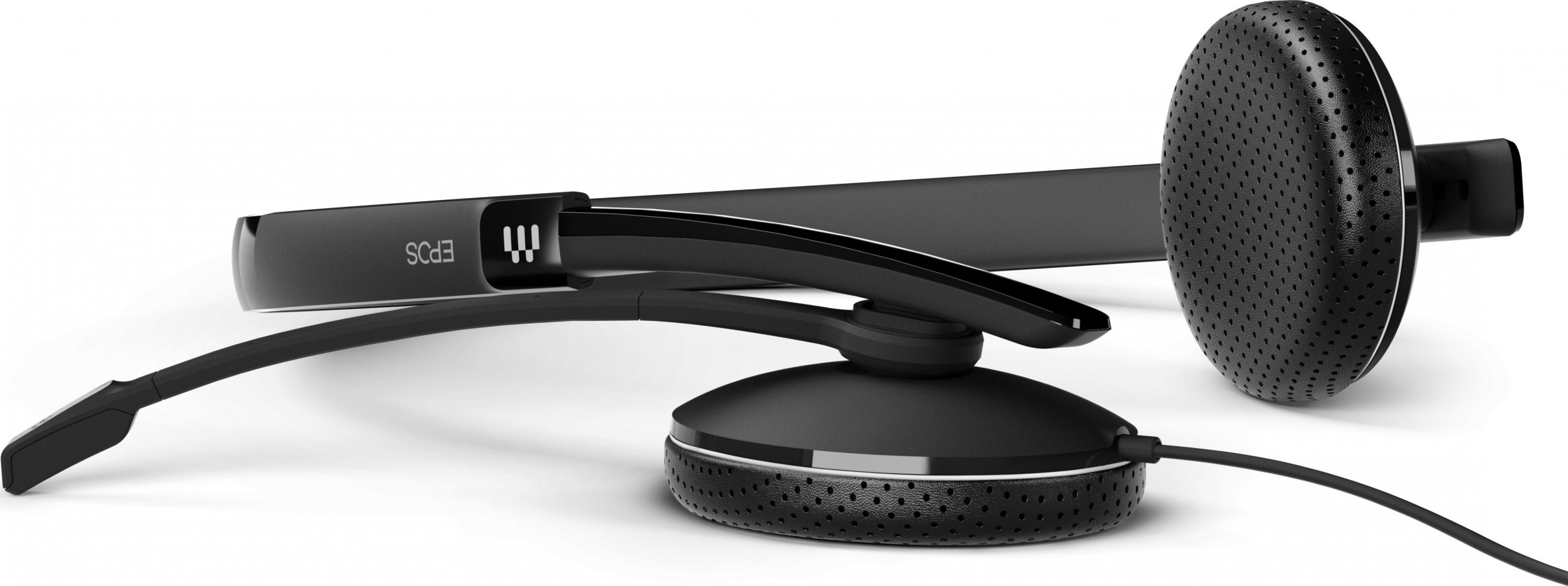 Kufje Epos ADAPT 165, me kabllo USB C, për zyra, të zeza