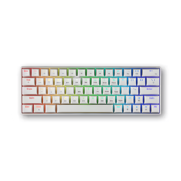 Tastierë Gaming Mekanike Spartan Gear Pegasus 2 RGB Wireless – e bardhë/gri