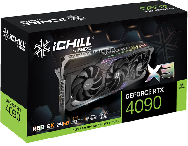 Kartë grafike Inno3D NVIDIA GeForce RTX 4090, 24 GB GDDR6X