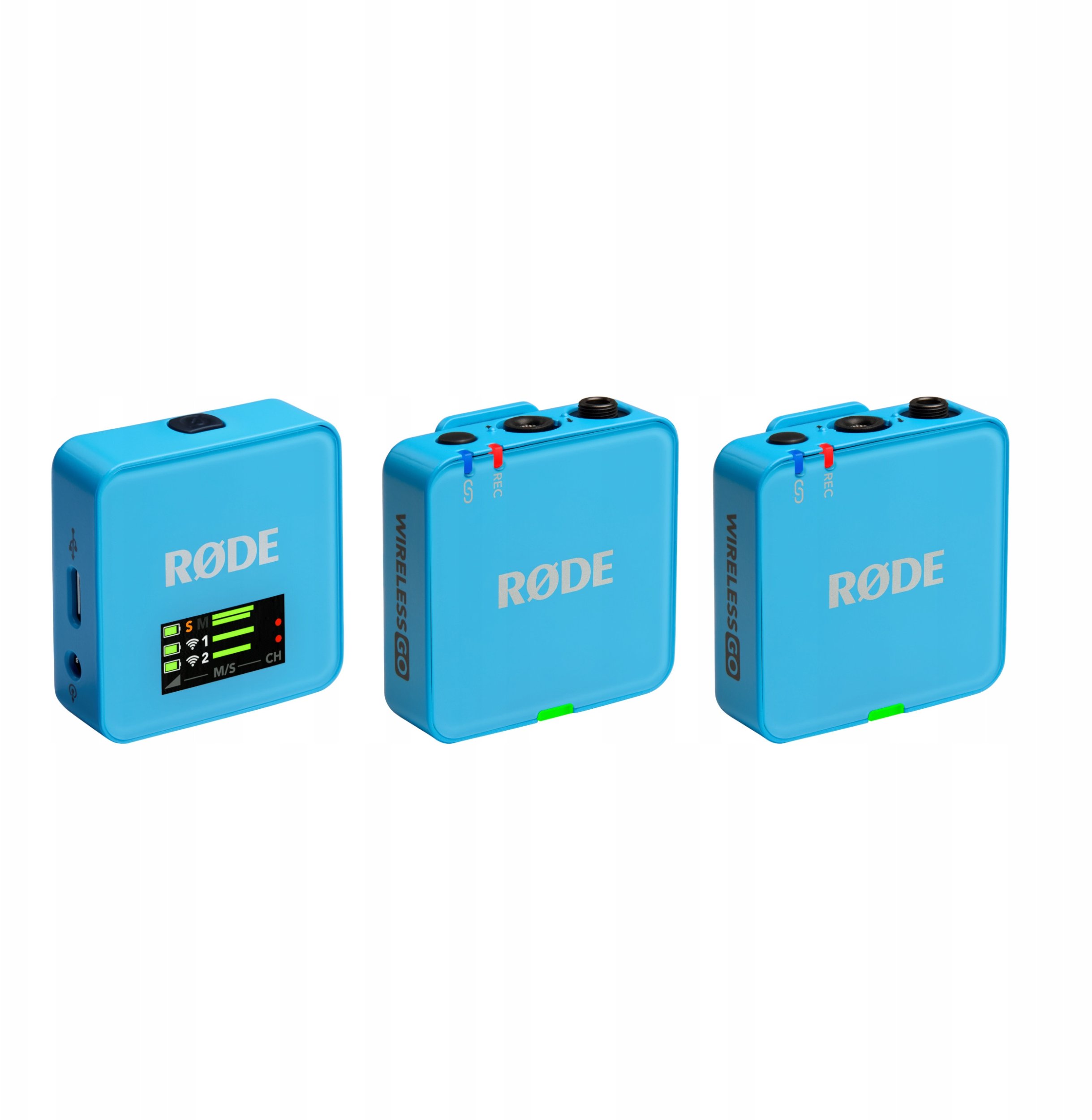 Sistem mikrofoni wireless Rode Wireless GO Gen 3, 32 bit, 2.4 GHz, blu