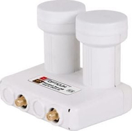 Konvertues satelitor Opticum Monoblock Twin LMTP-04H, zhurmë 0.1 dB, për dy tunerë, gri