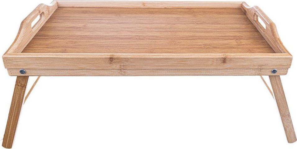 Tavolinë mëngjesi palosëse Bambus, bambu natyrale, përdorim në shtrat