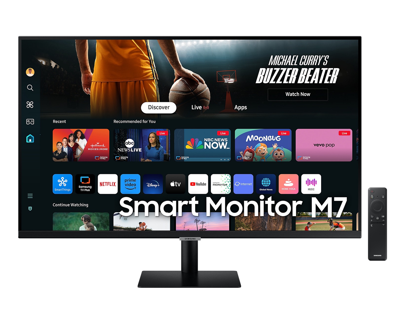 Monitor Samsung Smart M7 LS32DM702UUXDU, 32", VA, 4K UHD, i zi