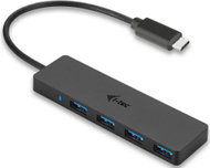 USB Hub I-TEC 3.0 Type C Passive, 4 porte, e zezë