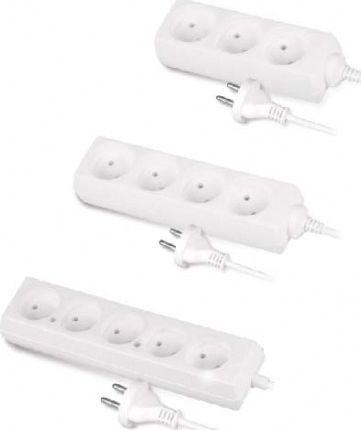 Kabllo vazhduese AWTools (AW24607), 4 priza, 5m, e bardhë