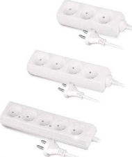 Kabllo vazhduese AWTools (AW24607), 4 priza, 5m, e bardhë