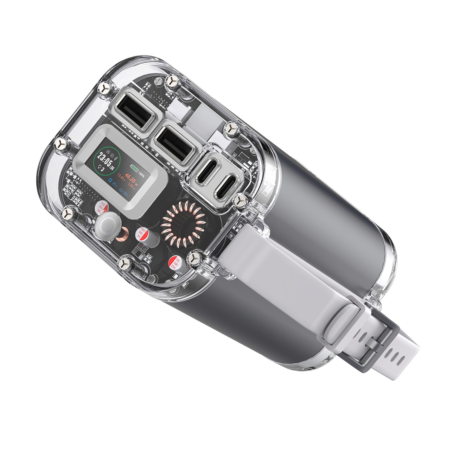 Power bank 4smarts Lucid Ultra, 40000mAh, 100W, gri