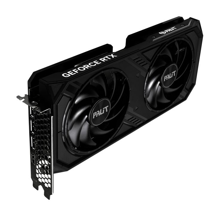 Kartë grafike Palit GeForce RTX 4070 Dual, 12GB GDDR6X, RGB, e zezë