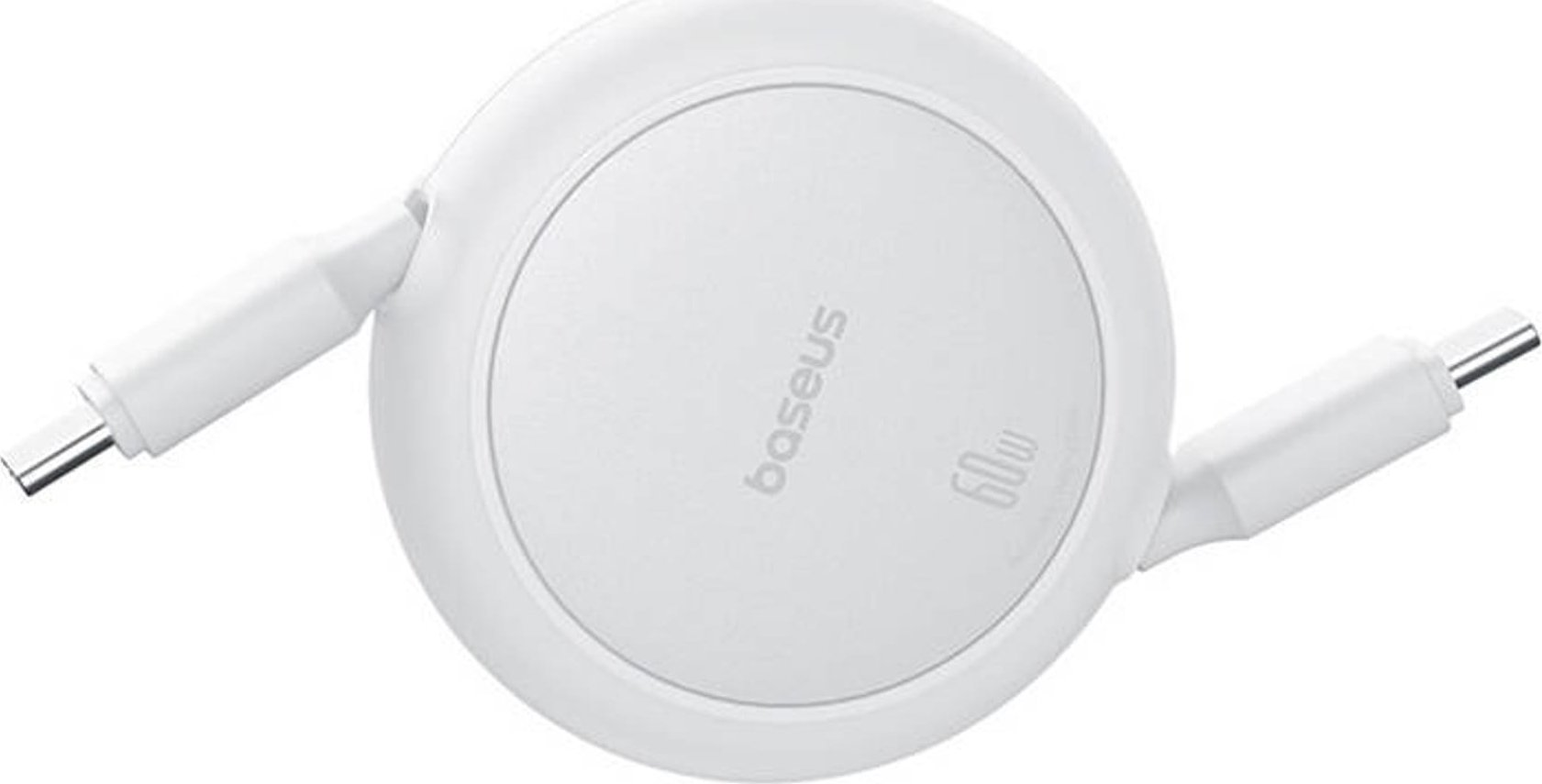 Kabllo karikimi Baseus Free2Draw Mini, Type C në Type C, 100W, 1m, e bardhë