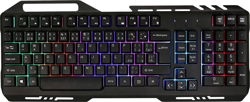 Tastierë gaming Yenkee Shadow YKB 3200, ndriçim RGB, me kabllo, e zezë