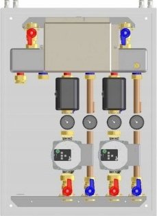 Modul multi zonë për ngrohje Termet SIM WP 2Z, për 2 ose 3 qarqe, me ndarës hidraulik, gri