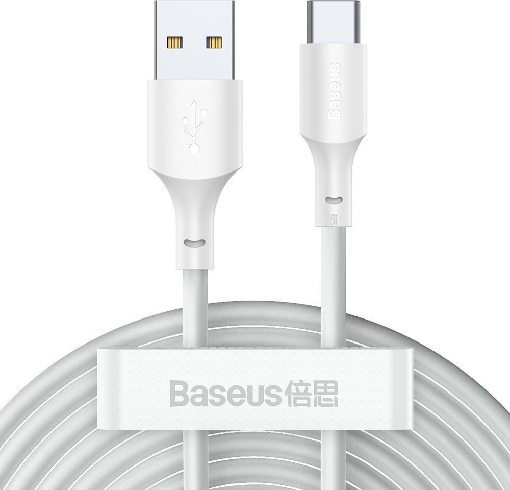 Kabllo Baseus USB-A - USB-C 1.5m, e bardhë