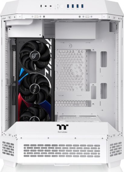 Kase PC Thermaltake The Tower 600, mid tower, xham i temperuar, e bardhë