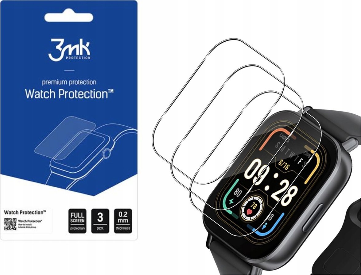 Заштитно стакло за часовник 3mk FlexibleGlass Redmi Watch 5 Active, 0.2mm, транспарентно