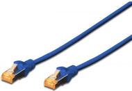 Kabllo patchcord Digitus Cat.6a, S/FTP, 3m, e kaltër
