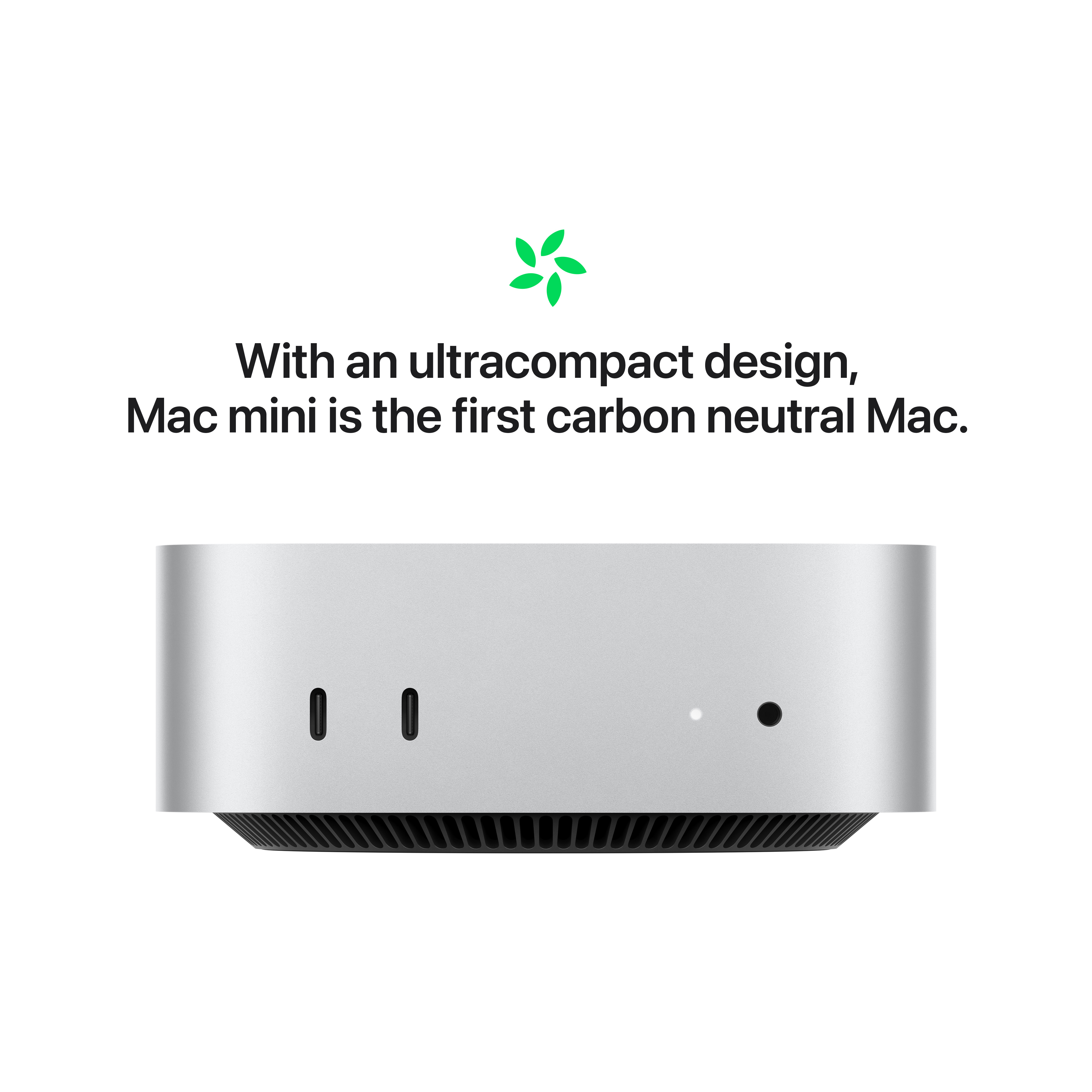 Apple Mac Mini, M4 10‑core, 16GB, 256GB SSD, 10‑core GPU, Silver