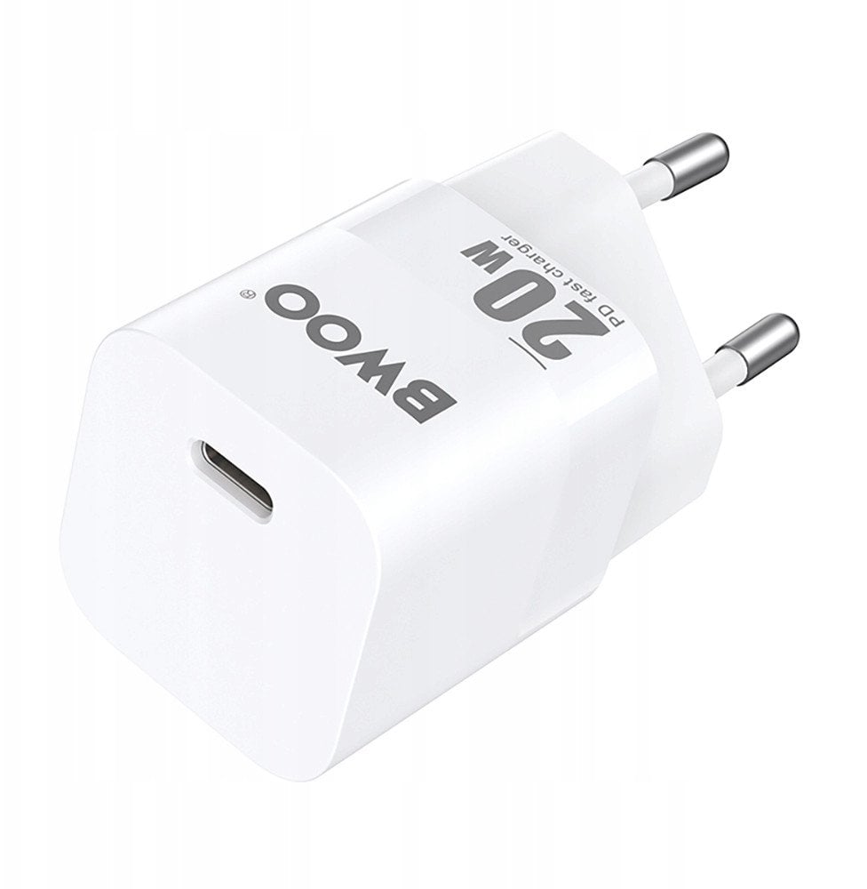 Karikues muri Bwoo CDA155, 20W PD, USB C, i bardhë