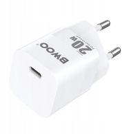 Полнач за ѕид Bwoo CDA155, 20W PD, USB C, бел