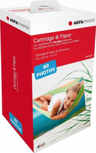 Фотографска хартија AgfaPhoto Realipix Moments AMOC80, 10x15 cm, 80 листови, бела