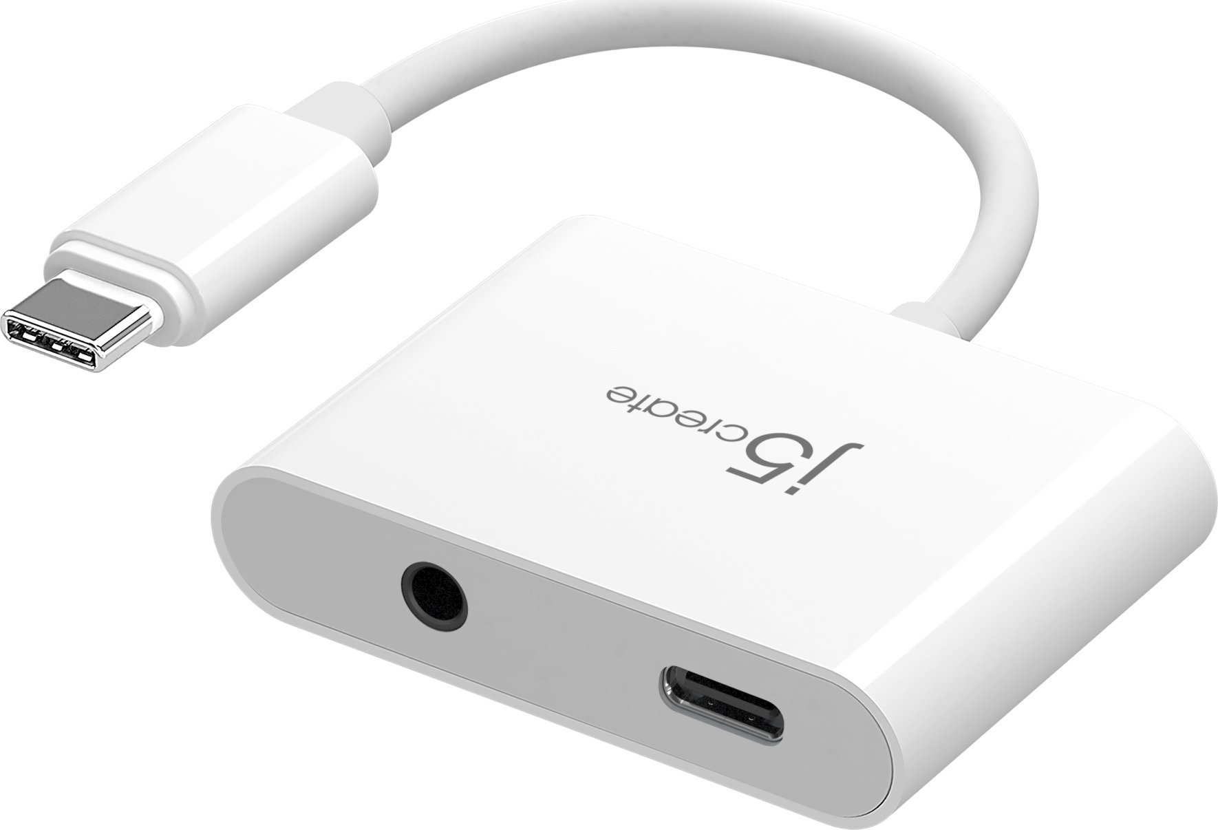Adapter audio J5create JCA122, USB-C në 3.5mm, Power Delivery 100W, i zi