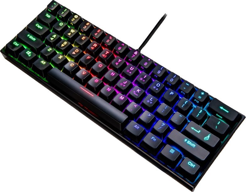 Tastierë mekanike gaming SureFire KingPin M1, RGB, US English, e zezë