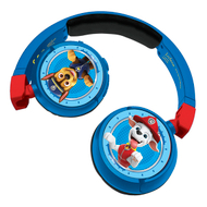 Kufje për fëmijë Paw Patrol 2 in 1, Bluetooth, pa tela, shumëngjyrëshe